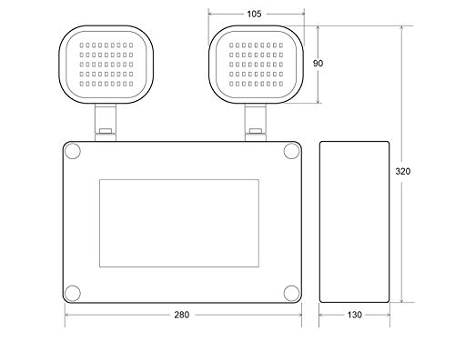 dimensions bloc de secours